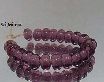 Amethyst, Artisan Lampwork Glass Beads, SRA, UK