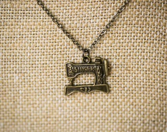 Singer Sewing Machine Necklace