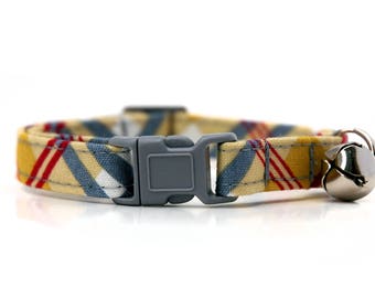 Oxford Kitty Collar with breakaway buckle
