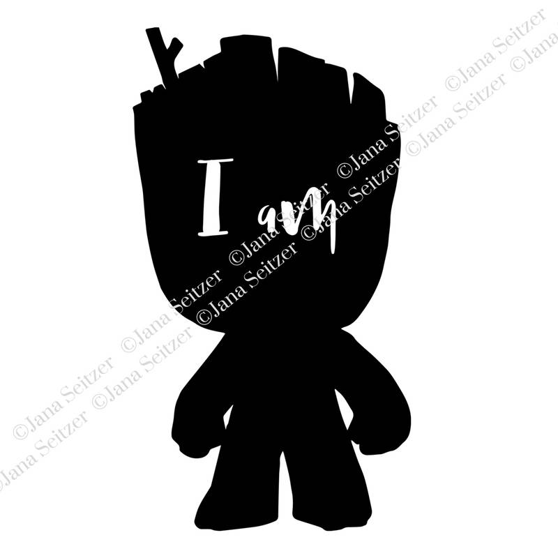 Download Baby Groot I am Groot SVG file for Cricut and Silhouette