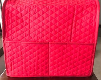 Kitchenaid Mixer Cover 4.5/5qt Tilt Head Stand Mixer Cover with 4 Pockets - RED Kitchenaid Mixer Cover