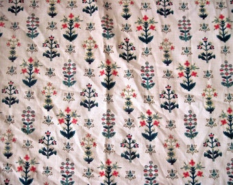 Vintage 1930s barkcloth like Fabric pieces