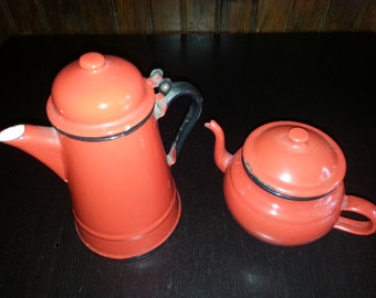 Coffee and glazed milk jug
