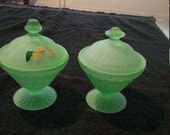Vaseline candy dishes