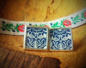 Cufflinks with little birds