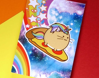 Meowgical Unicorn Cat Memo Pad Planner Kawaii Stationery diary Cute Japanese Notepad note book Idea School A7 Cuteness Stocking Stuffer