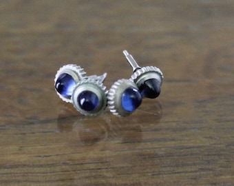 Antique Sapphire Watch Crowns with pins from c.1920 - 1930 watches