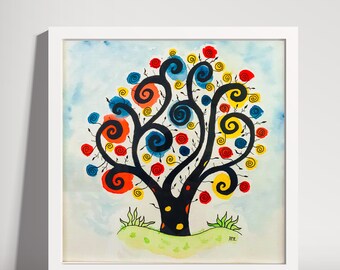 Watercolor Dream Tree