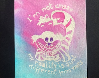 Cheshire Cat greeting card