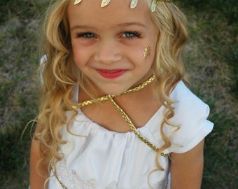 Greek Goddess Headband, Gold Leaf Headband, Gold Headband, Gold Headband, Leaf Headband, Adjustable Headband, Gold Leaves Headband,