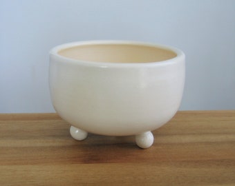 Gardening Gift, Succulent Planter, Plant Pot, White Pottery Pot with Drainage, Cactus Planter, Housewarming Gift, Modern Planter