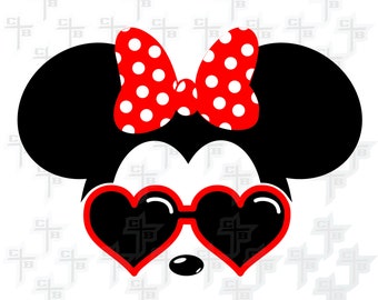Cute Disney Cool Minnie Mouse svg Hipster Svg PNG Files Svg Files for Silhouette Cameo Svg Files for Cricut Files for Girls