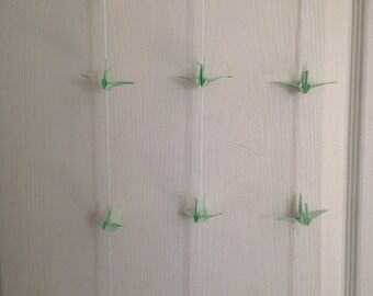 Origami crane mobile