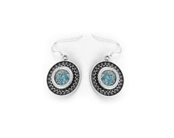 Filigree Earrings, 925 Sterling Silver Earrings, Ancient Roman Glass Earrings, Dangle Earrings, Unique Jewelry