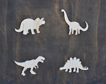 Wood Dinosaur Cutouts