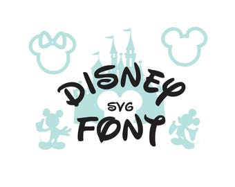 Disney Font SVG Collection Disney Alphabet DXF Disney Clipart SVG Files for Silhouette Cameo or Cricut disney font disney letters alphabet