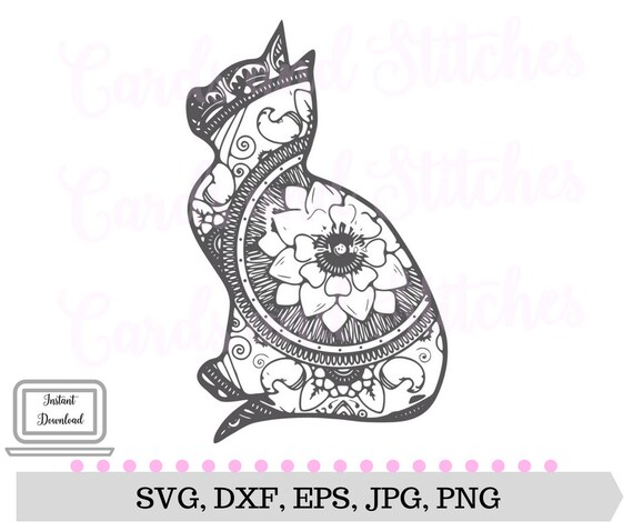 Free Free 305 Cricut Cat Mandala Svg SVG PNG EPS DXF File