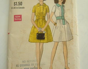 Vogue Pattern 7546, Misses' Dress, Size 12, Bust 34, Uncut