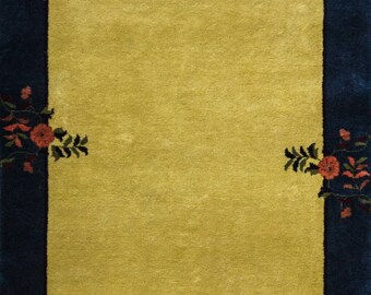 3'11" x 5'10" Charming Art Deco Rug #16896