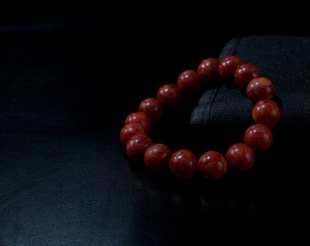 Jarrah Wood Beaded Bracelet