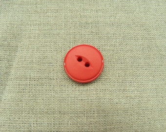 Acrylic button - 18 mm - Red