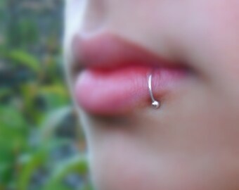 FAKE Lip Ring - Faux Lip Ring - Sterling Silver - Lip Cuff - Non pierced - Silver Fake Lip Ring - Lip Jewelry - Lip Ring - Lip Hoop Ring