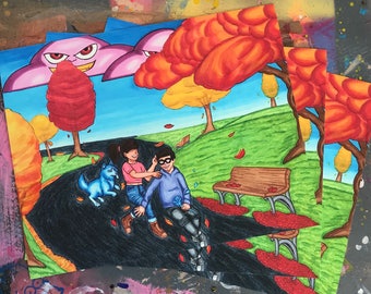 Beautiful Little Fools Giclee Print: 8x10 Print of an original Copic marker piece by @MahmudTheMedium
