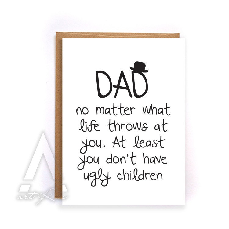 Fathers day card from kids fathers day card funny greeting