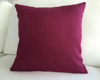 Bordeaux Pillow Cover 17" x 17", Decorative Pillow, Home Decor, Purple Pillow, Accent Pillow, Throw Pillow, Modern Pillow, Purple Pillow