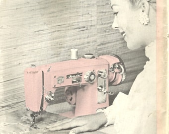Pink Atlas Selectomatic Sewing Machine Instruction Manual Instant Download