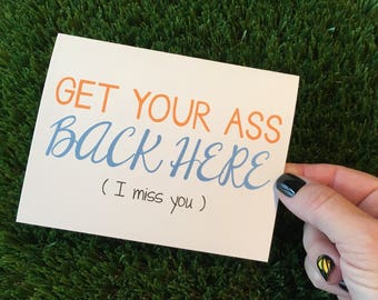 I miss you card - Funny I miss you card - Funny long distance relationship card