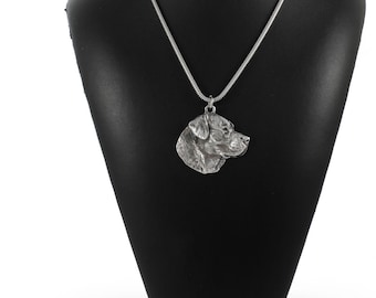 NEW, Labrador Retriever, dog necklace, silver cord 925, limited edition, ArtDog