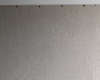 Oatmeal Linen Pin board / French wall art / Office Decor / Farmhouse Cork Board / Decorative Bulletin Board / Cork Board Organizer