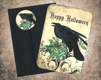 Halloween, Raven, Halloween Cards, Stickers, Crow, Happy Halloween