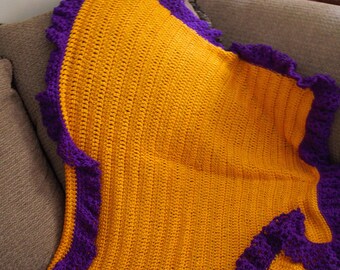 crochet blanket , lap blanket