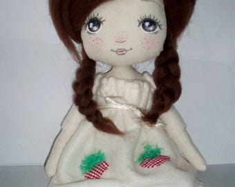 cloth doll, collectible doll, nursery decor
