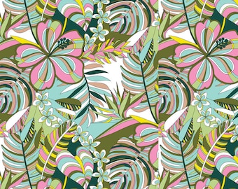 Hawaiian Bliss Evergreen - Aloha - Josephine Kimberling - Blend Fabric 100% Quilters Cotton 114 118 02 1