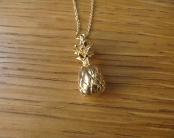 Golden delicious pineapple necklace