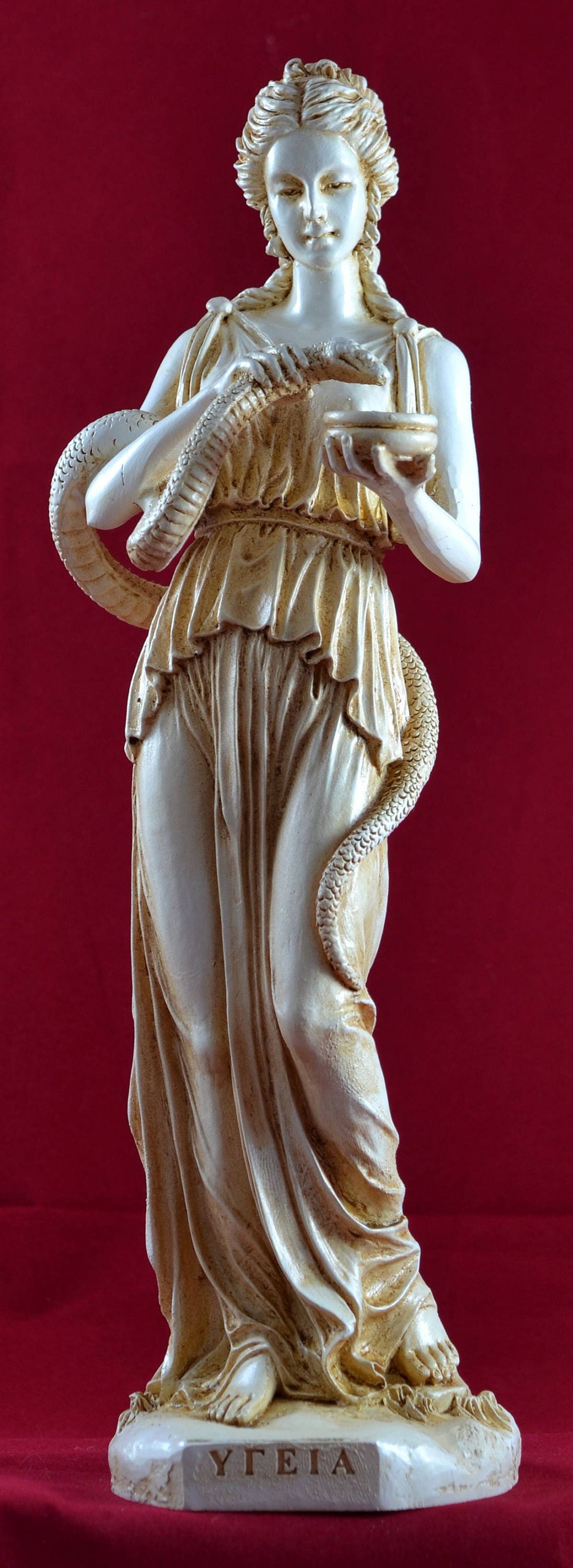 HYGEIA Goddess of Health Sanitation and Hygiene Statue