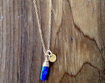Hand Stamped Initial Charm