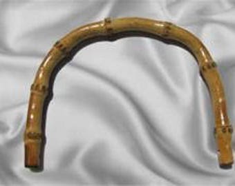 Bamboo Purse Handle, Bamboo 6" Half Ring Purse Handle, Bamboo, Bamboo Handle, Knitted Bag handles