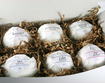 Bath Bomb Gift Set - Gift for Her - Natural Bath Bombs