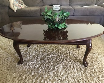 Queen Anne Style Cherry Coffee Table