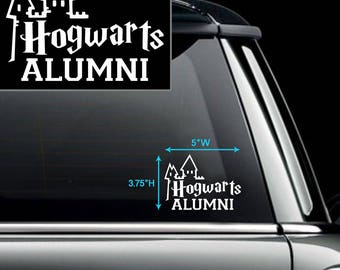 Hogwarts Alumni Car Decal