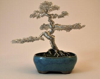 Wire Bonsai tree - Aluminium