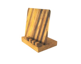 Tablet Stand \ Smartphone Stand \ Cellphone Stand \ Docking Station Ash, Mulberry, Walnut, and Black Walnut #2