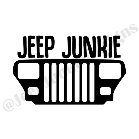 Jeep Junkie Wrangler Yj Decal Jeep Girl Decal Jeep Wrangler