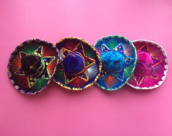 Mexican Mini Charrito, Cat Hat, Party Favor, Wedding Favor, Baby Hat, Child Hat, Centerpiece, Fiesta, Dress UP, Decoration, Cinco De Mayo