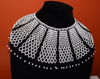 African beads statement necklace