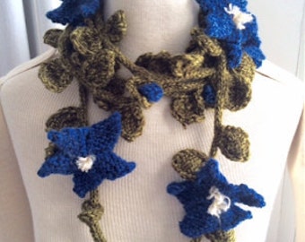 60% OFF Hand Knit Clematis Garland Scarf